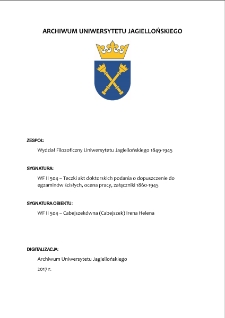 WF II 504 – Cabejszekówna (Cabejszek) Irena Helena